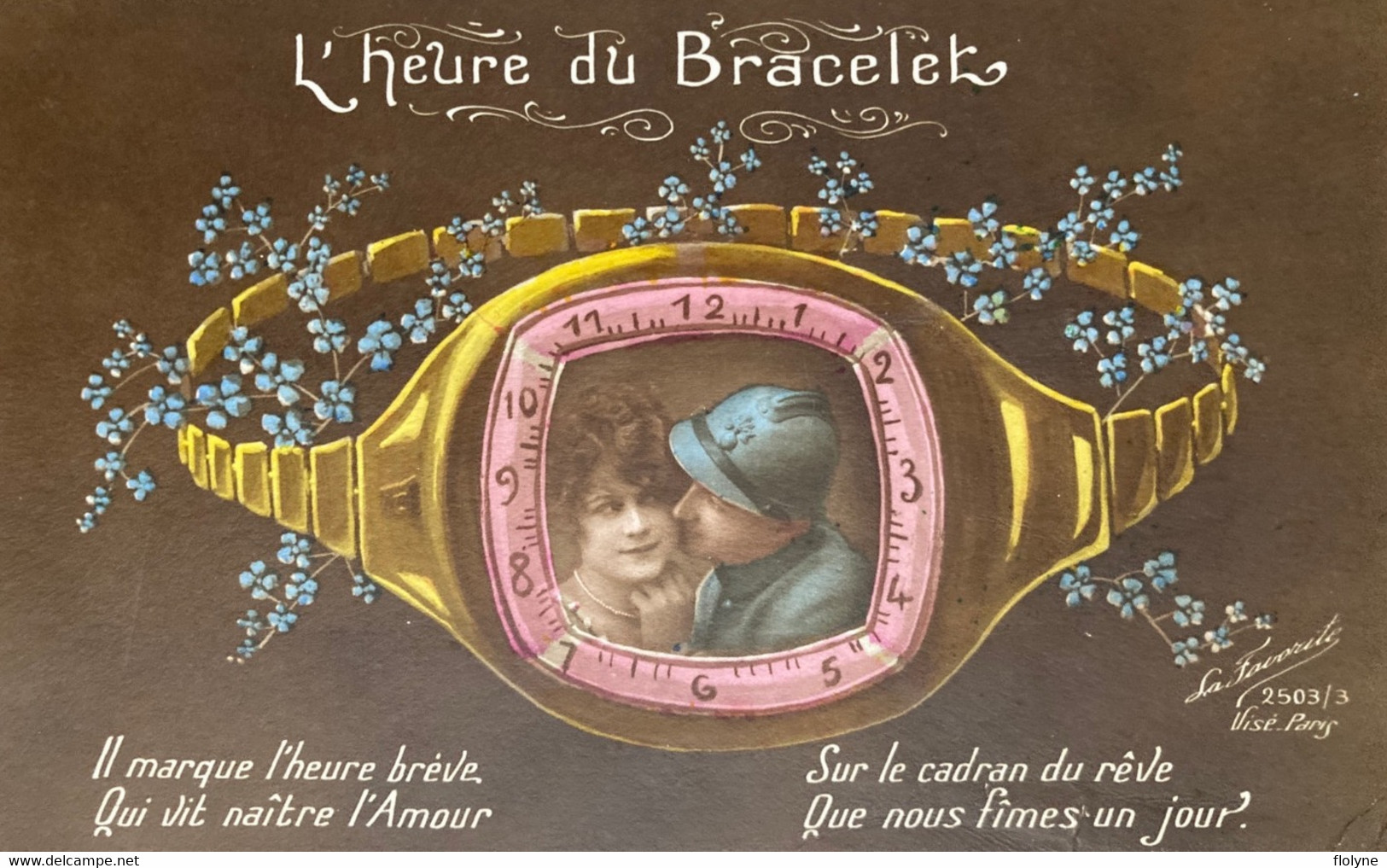 Militaria - Surréalisme - Patriotisme - Carte Photo - L’heure Du Bracelet - Patriotique Ww1 - Patriotic