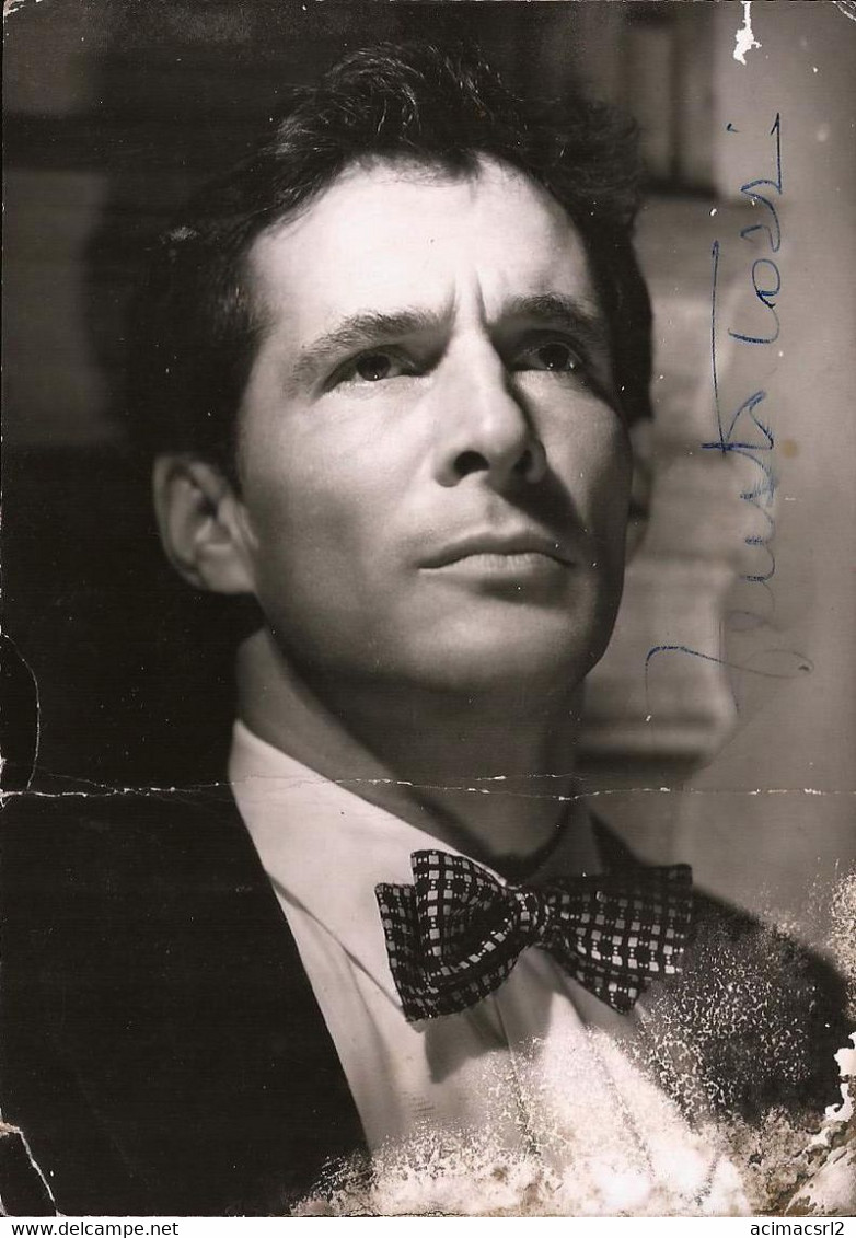 2508 ARTIST Italian Italy Actor FAUSTO TOZZI W. Autograph Hand Signed Dedicace Photo 14x10cm 1950' Luxardo Alessi / Roma - Signiert