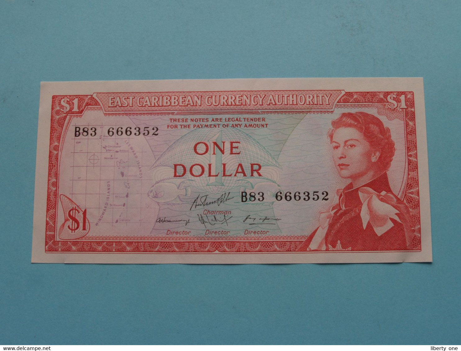 One 1 $ Dollar ( B83 666352 ) East Caribbean ( Voir / See > Scans ) UNC ! - Caraïbes Orientales