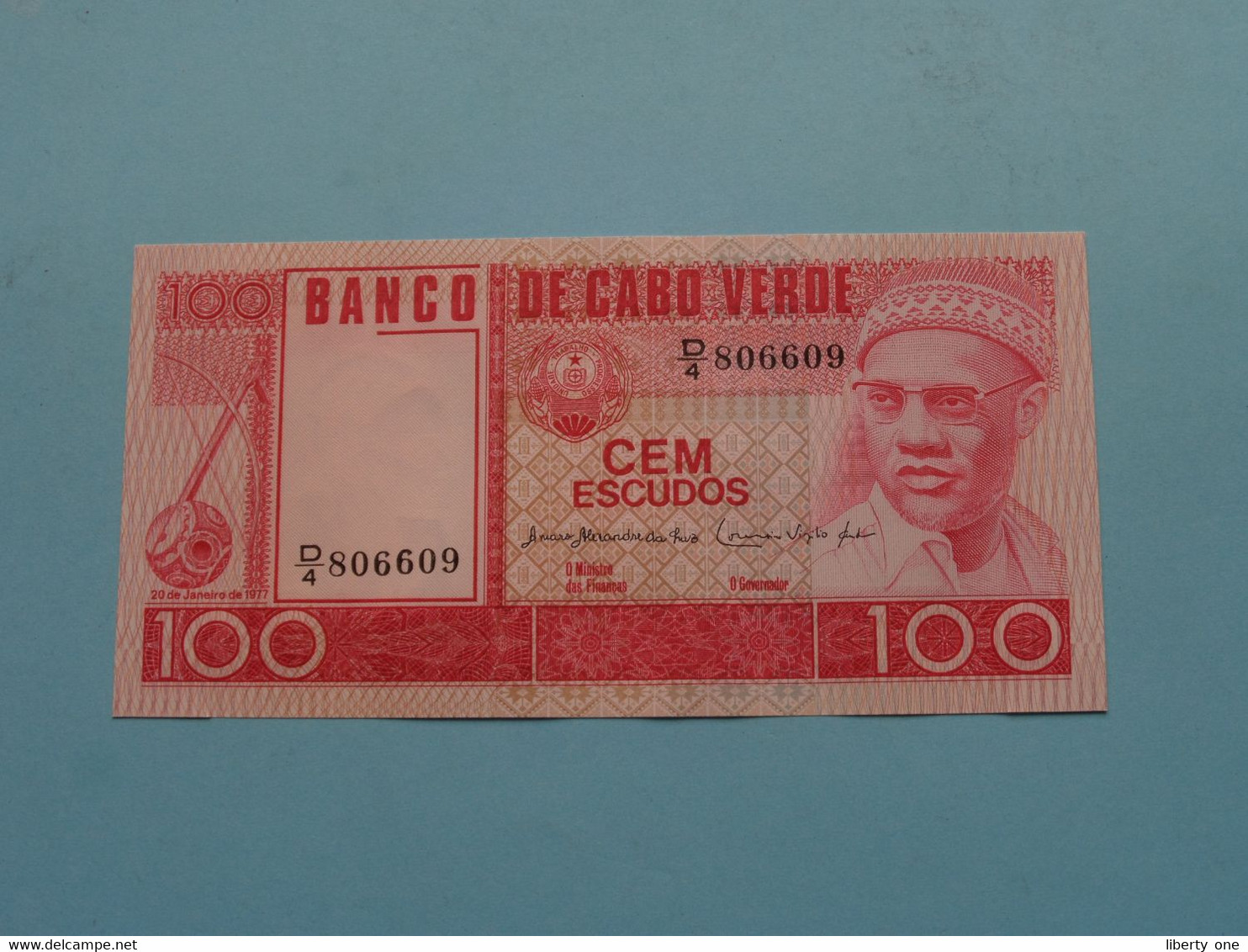 100 - Cem Escudos - 1977 ( D4 806609 ) Banco De CABO VERDE ( Voir / See > Scans ) UNC ! - Cape Verde