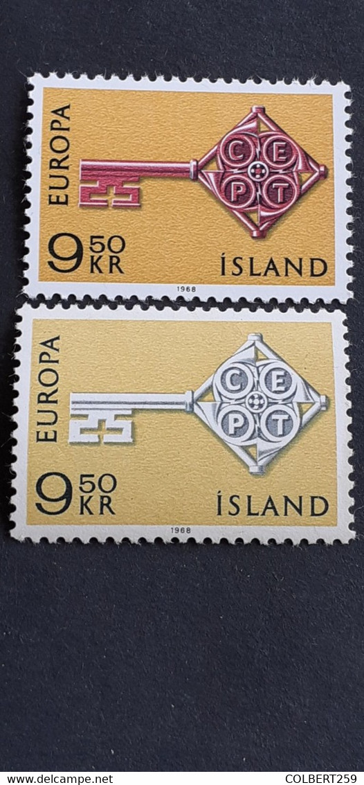 ISLANDE  372 VARIÉTÉS EN NEUFS GOMME **SUPERBES. - Non Dentelés, épreuves & Variétés