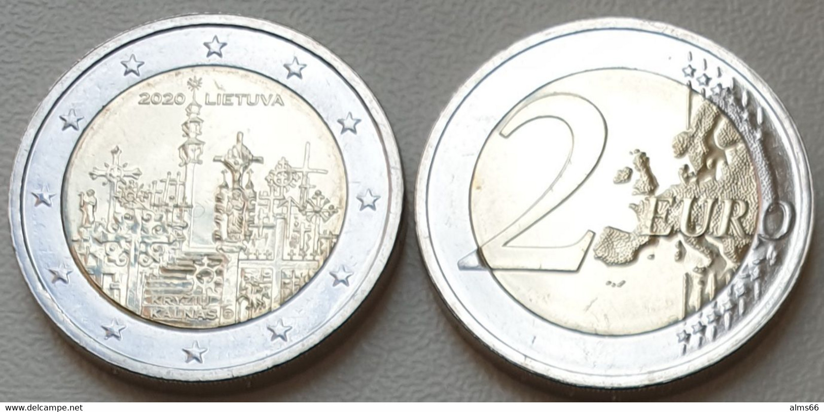 Lithuania 2 Euro 2020 UNC < The Hill Of Crosses > Religion - Lituanie