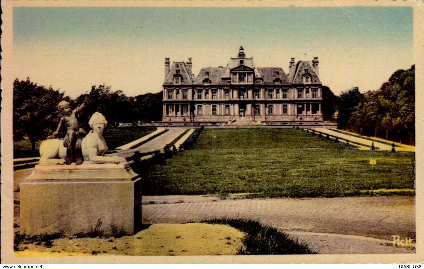 MAISONS-LAFFITTE   ( YVELINES )   LE CHATEAU ET SA PELOUSE - Maisons-Laffitte