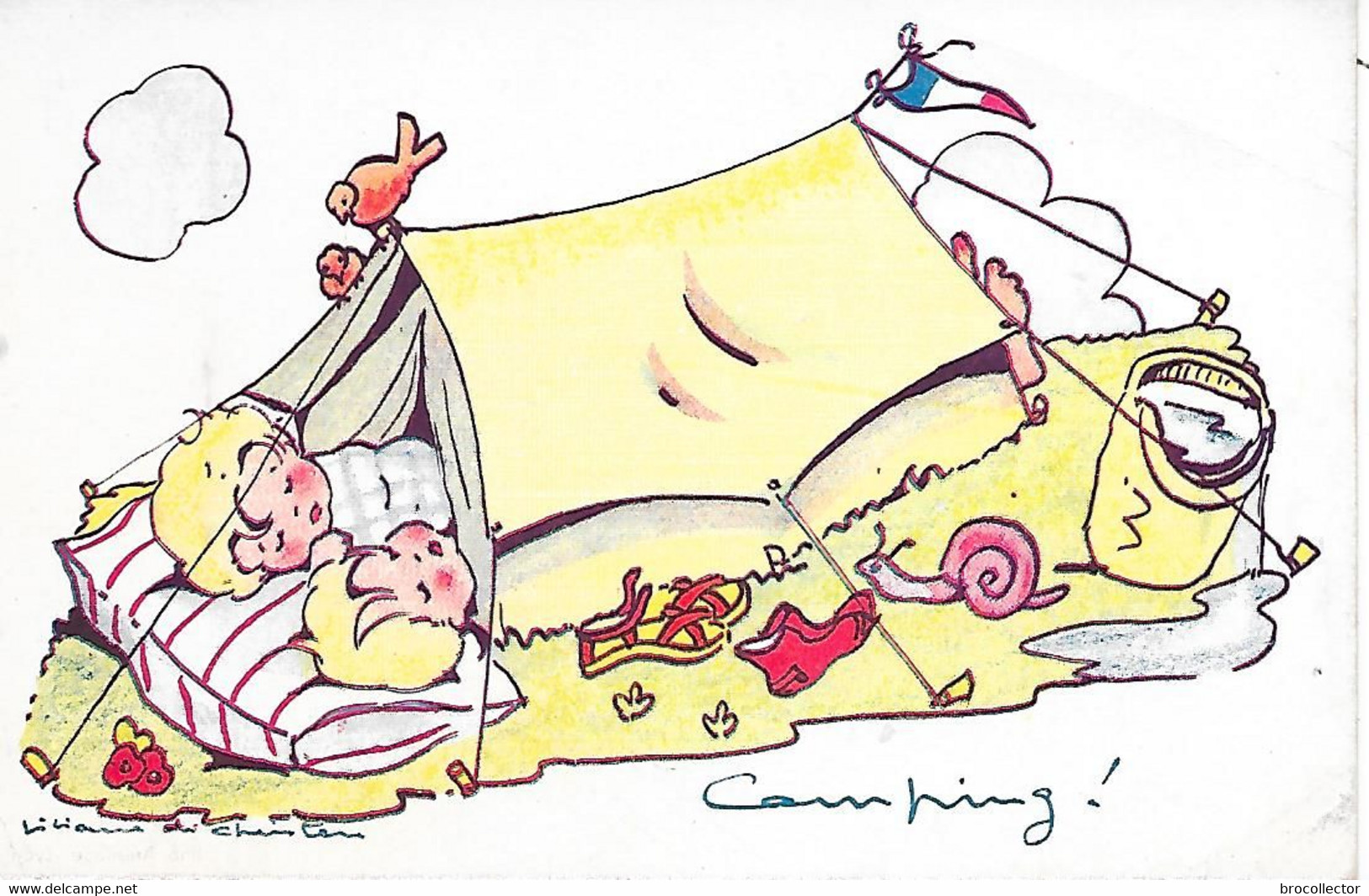 Liliane CHRISTIANSEN ( Illustrateur ) - Camping - Christiansen