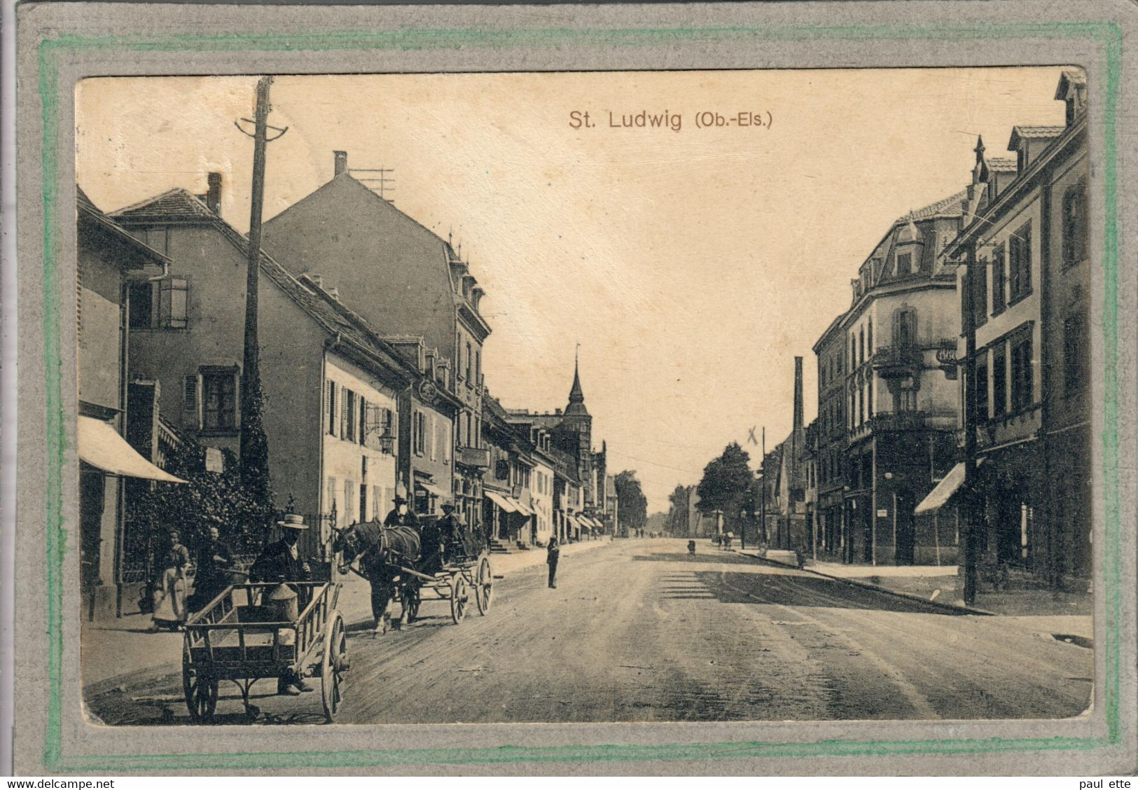 CPA - (68) SAINT-LOUIS - St. Ludwig - Aspect De La Route De Belfort En 1915 - Saint Louis