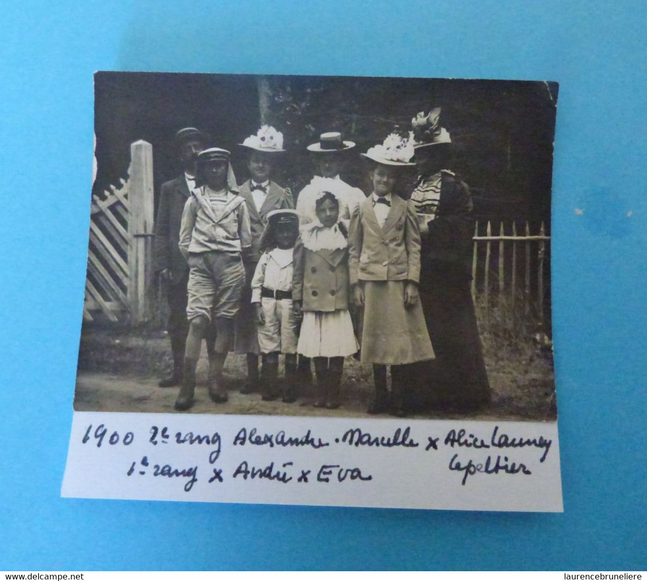 44 - ST NAZAIRE - VILLES-MARTIN - 1900 - ALEXANDRE-MARCELLE- ALICE LAUNAY-LEPELTIER - 1ER RANG ANDRE ET EVA - Plaatsen