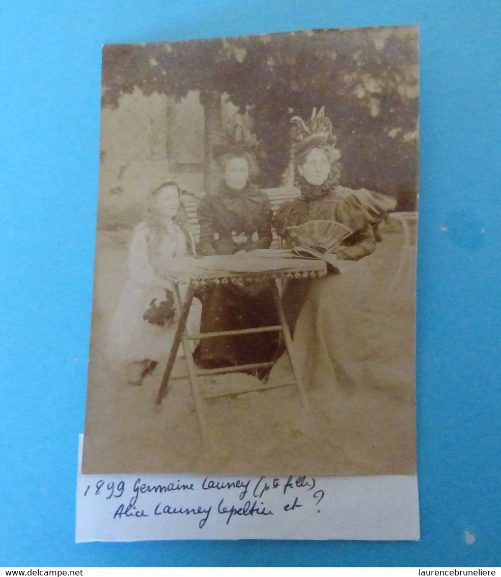 44 - ST NAZAIRE - 1899 - GERMAINE LAUNAY (PETITE FILLE) - ALICE LAUNEY LEPELTIER ET ? - Lieux