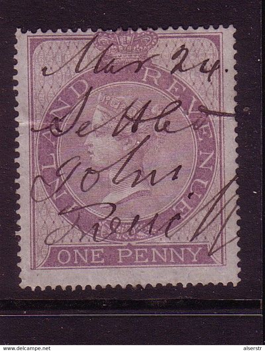 Queen Victoria Revenue Stamp - Fiscaux