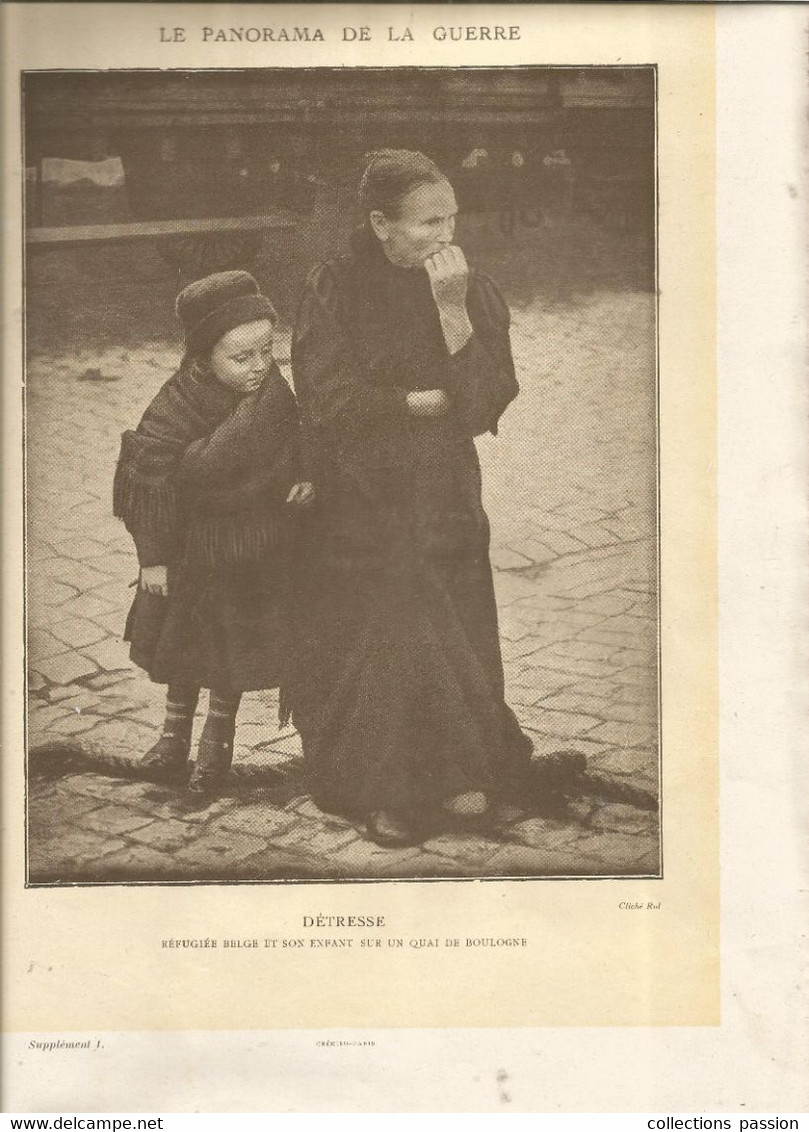 Publication Mensuelle , LE PANORAMA DE LA GUERRE 1914-1919 , N° 1, Frais Fr 4.95 E - 1900 - 1949