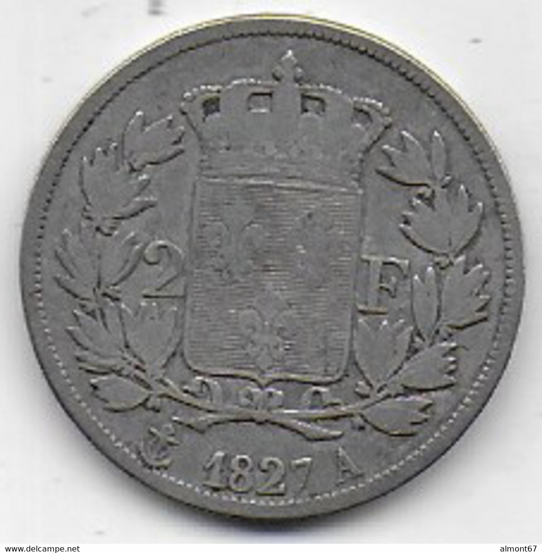 Charles X -   2 Francs  1827A - 2 Francs