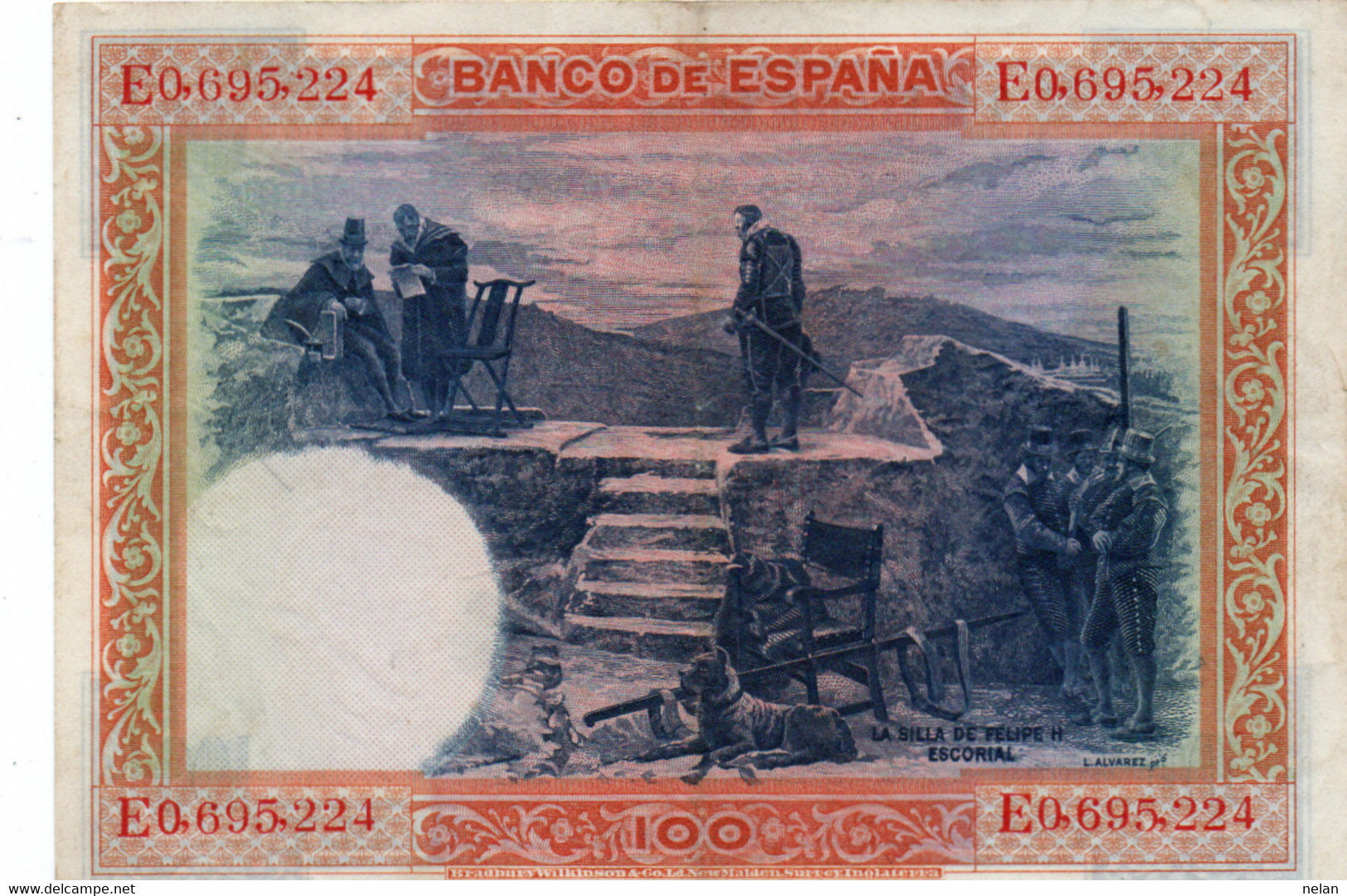 SPAIN 100 PESETAS 1925  P-69c  XF+++ - 100 Pesetas