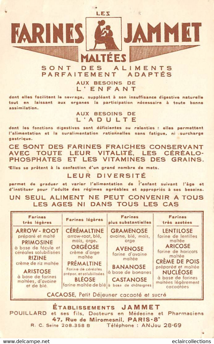 Divers Non Classé              14         Les Vieilles Chansons De France  . La Normandie.  Farine Jammet    (voir Scan) - Sonstige & Ohne Zuordnung