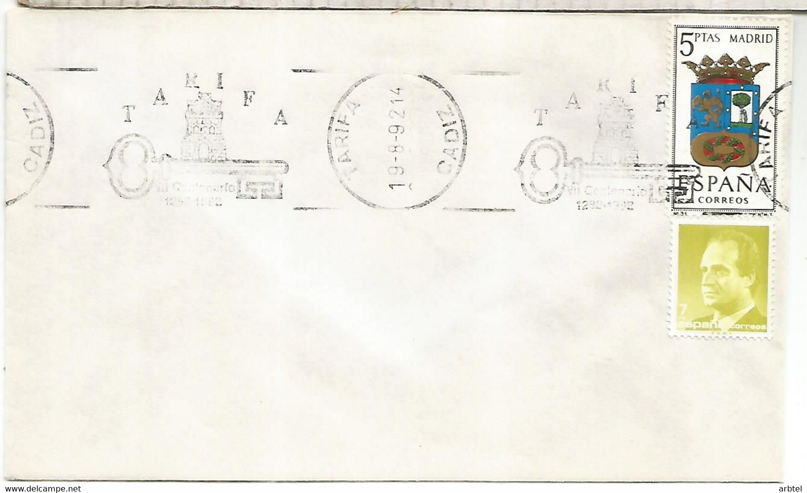 TARIFA CADIZ CC MAT RODILLO 1992 VII CENTENARIO - 1992 – Siviglia (Spagna)