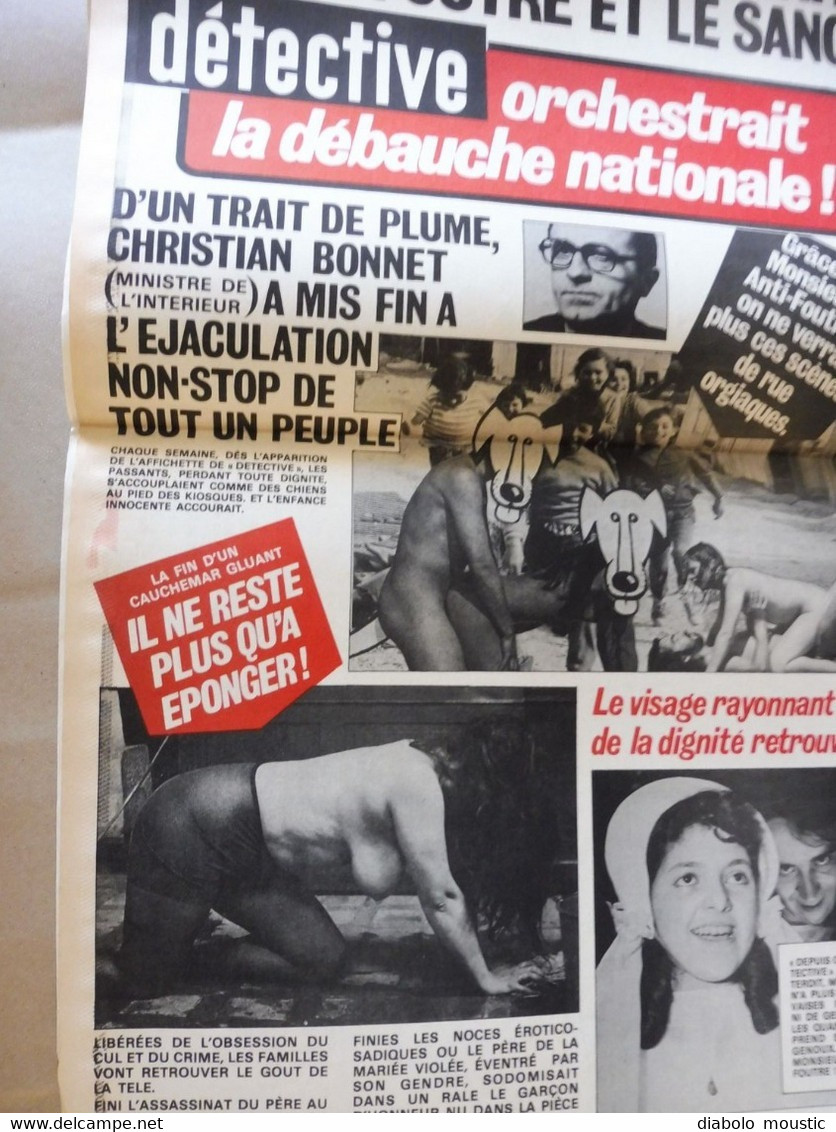 1978 CHARLIE HEBDO  :  Anufrance ; "Détective" Et La Débauche Nationale; Faut Aimer, Etc - Humor