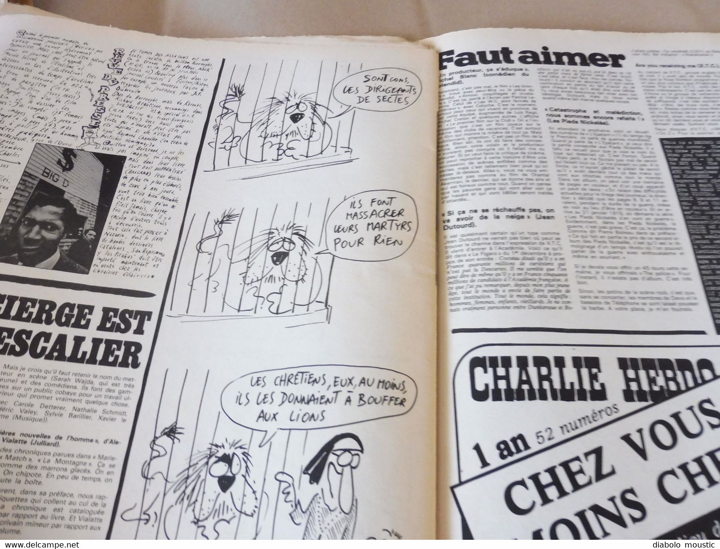 1978 CHARLIE HEBDO  :  Anufrance ; "Détective" et la débauche nationale; Faut aimer, etc