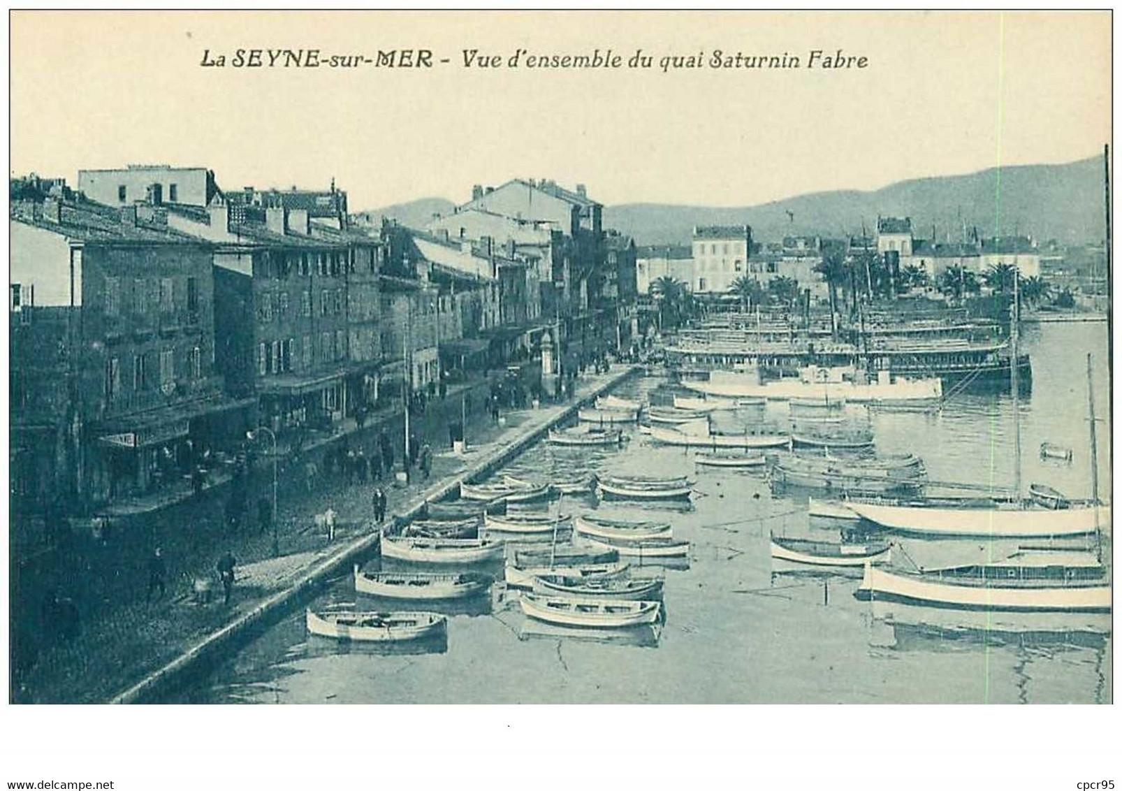 83.LA SEYNE SUR MER.n°8312.VUE D'ENSEMBLE DU QUAI SATURNIN FABRE - La Seyne-sur-Mer