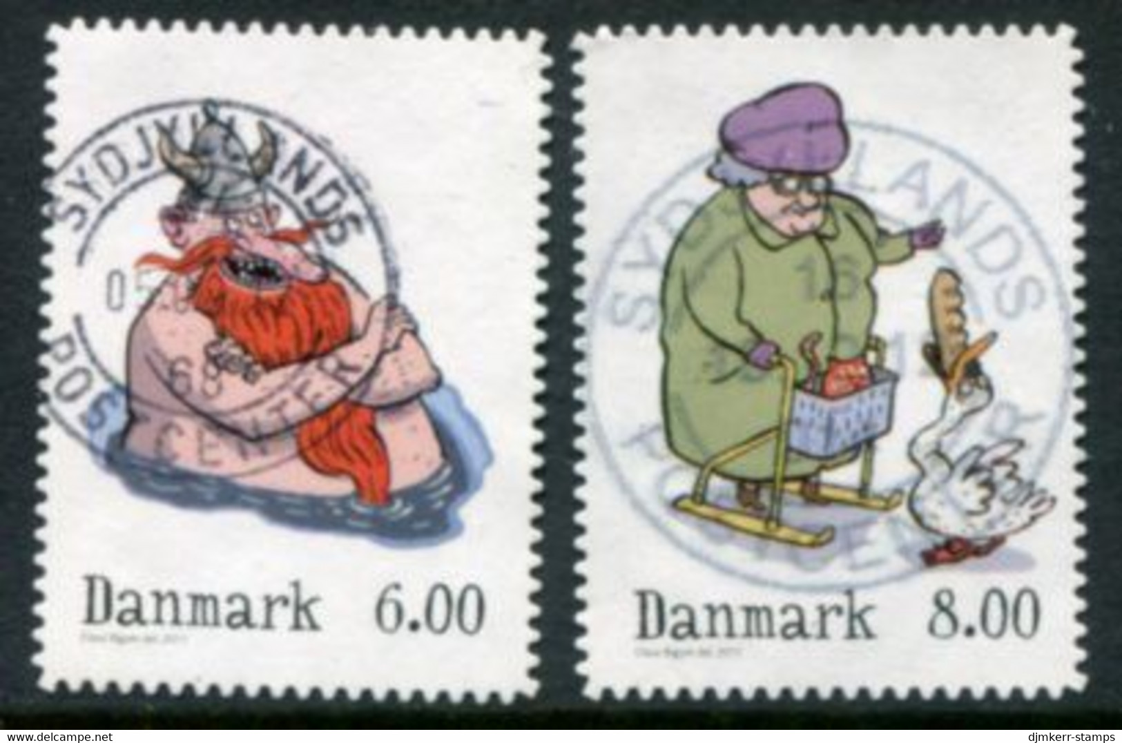 DENMARK 2011 Winter Tales Booklet Perforation Used.  Michel 1681-82C - Used Stamps