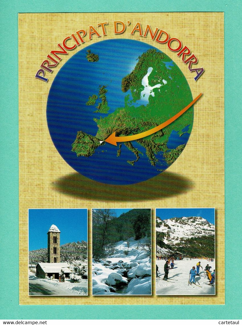 ANDORRA ANDORRE Carte Postale Affr. Composé Armoiries Pour 0,71€ Oblit. LA MASSANA 11-7-2017 TTB - Andere & Zonder Classificatie