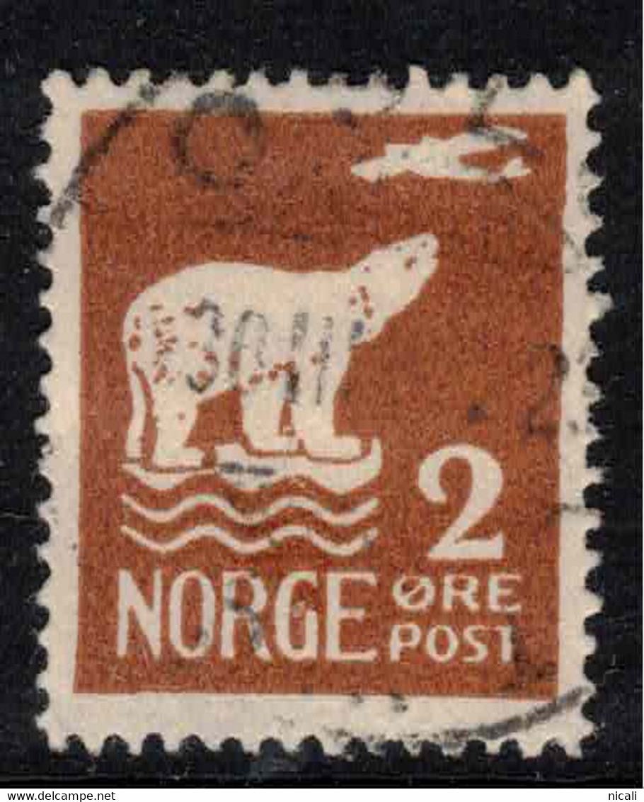 NORWAY 1925 2 Ore Air Amundsen's Polar Flight SG 167 U #AHV2 - Gebruikt