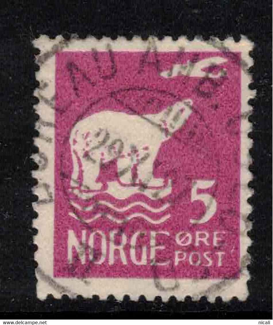 NORWAY 1925 5 Ore Air Amundsen's Polar Flight SG 169 U #AHV4 - Usados