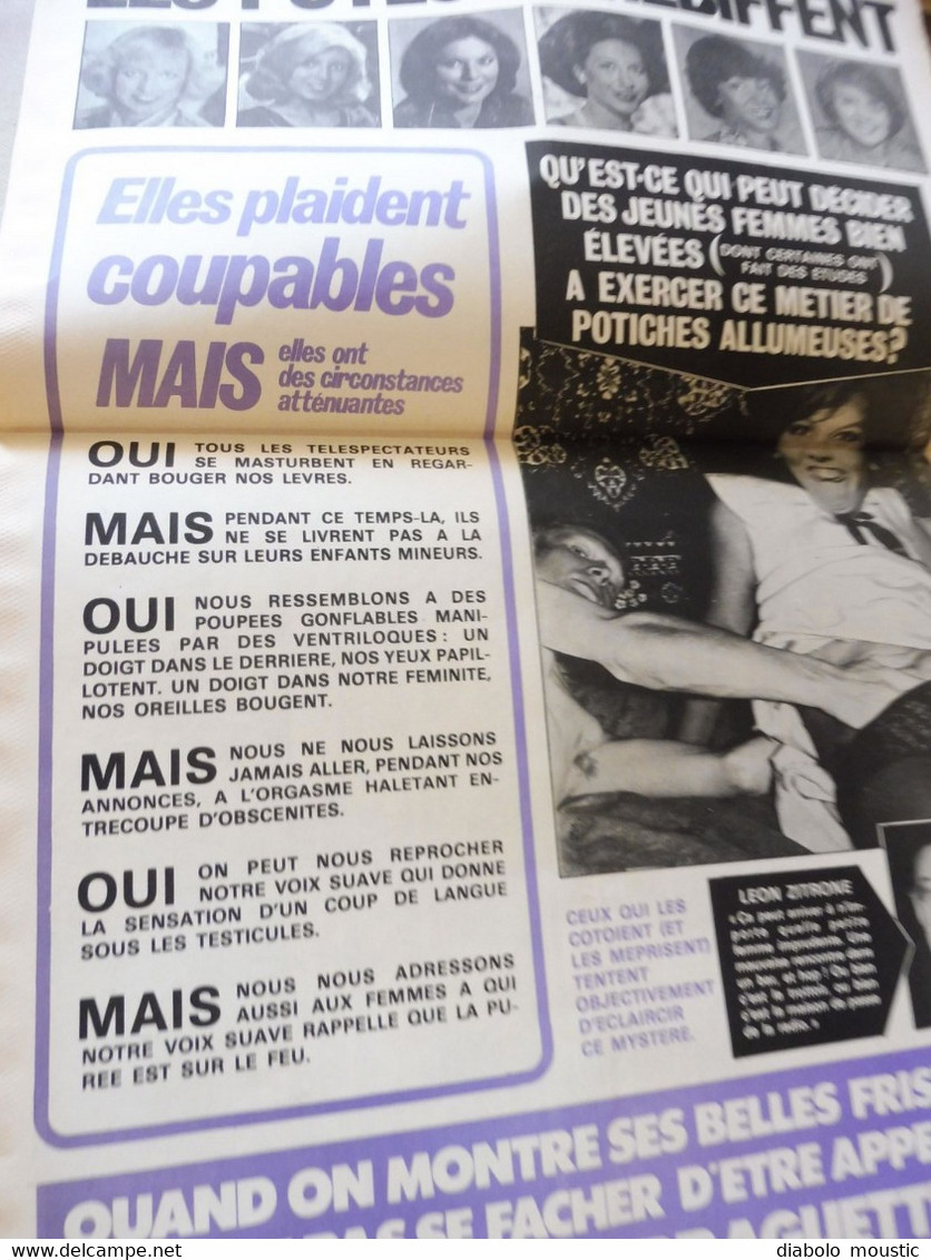 1978 CHARLIE HEBDO  : Une santé de rideau de fer; Le billet d'une emmerdeuse; Coupables mais...; Etc