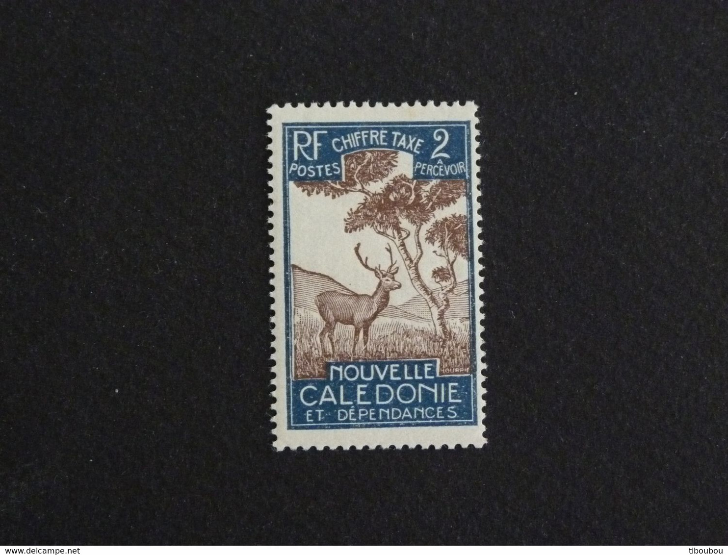 NOUVELLE CALEDONIE YT TAXE 26 NSG - CERF ET NIAOULI DEER STAG - Timbres-taxe