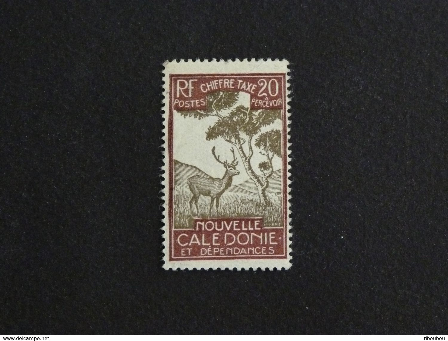 NOUVELLE CALEDONIE YT TAXE 31 NSG - CERF ET NIAOULI DEER STAG - Timbres-taxe