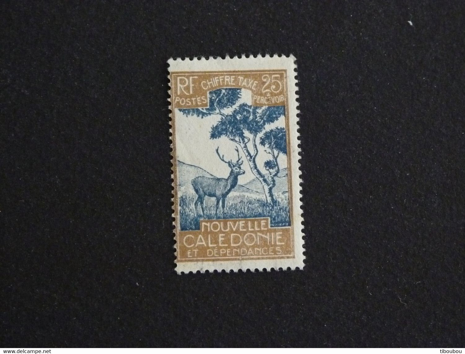 NOUVELLE CALEDONIE YT TAXE 32 NSG - CERF ET NIAOULI DEER STAG - Timbres-taxe