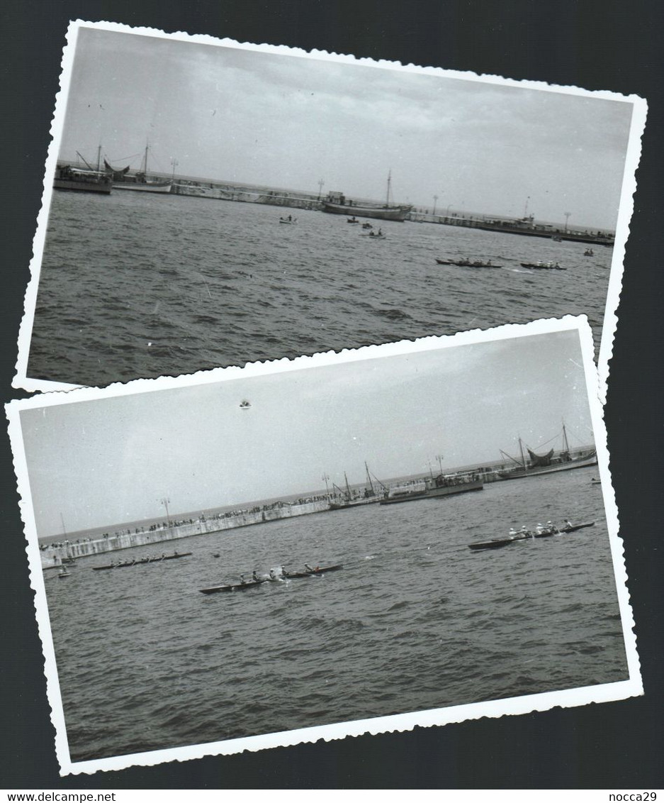 OTRANTO SAN CATALDO DI LECCE 1953 CANOTTAGGIO REGATA A TAPPE  1° TROFEO CACCAVALLO 5 FOTO DA SANTA MARIA DI LEUCA A BARI - Rowing