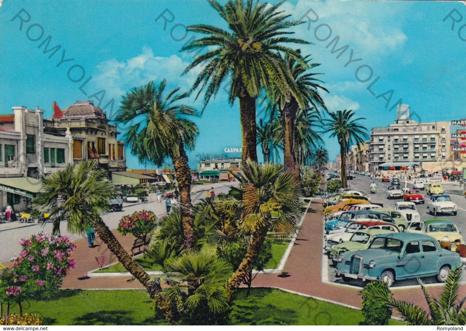 CARTOLINA  VIAREGGIO,TOSCANA,GIARDINI LUNGOMARE,VACANZA,SPIAGGIA,ESTATE,MARE,SOLE,BELLA ITALIA,VIAGGIATA 1966 - Viareggio