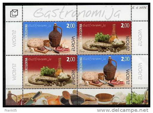 Bosnien-Herzegowina (kroatisch) / Bosnia-Herzegowina (croatian Post) / Bosnie-Herzégovine Mostar Block 2005 EUROPA ** - 2005