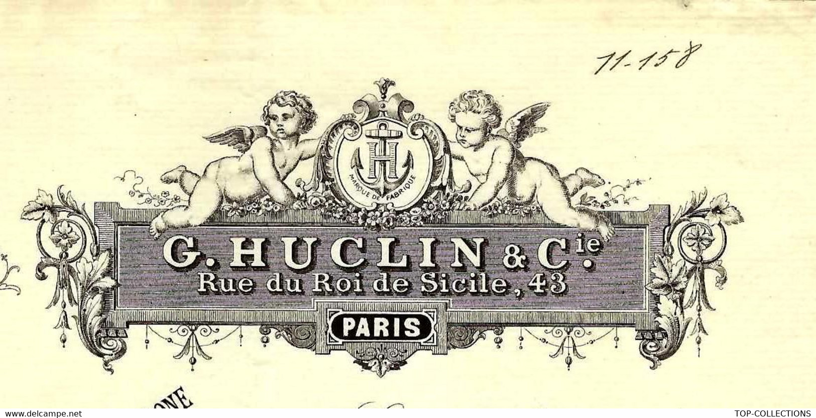 1894 RARE ENTETE G.HUCLIN Paris INTRUMENTS DE CHIRURGIE  MEDECINE Pour Charvet à Allevard Les B. Isère B.E. - 1800 – 1899