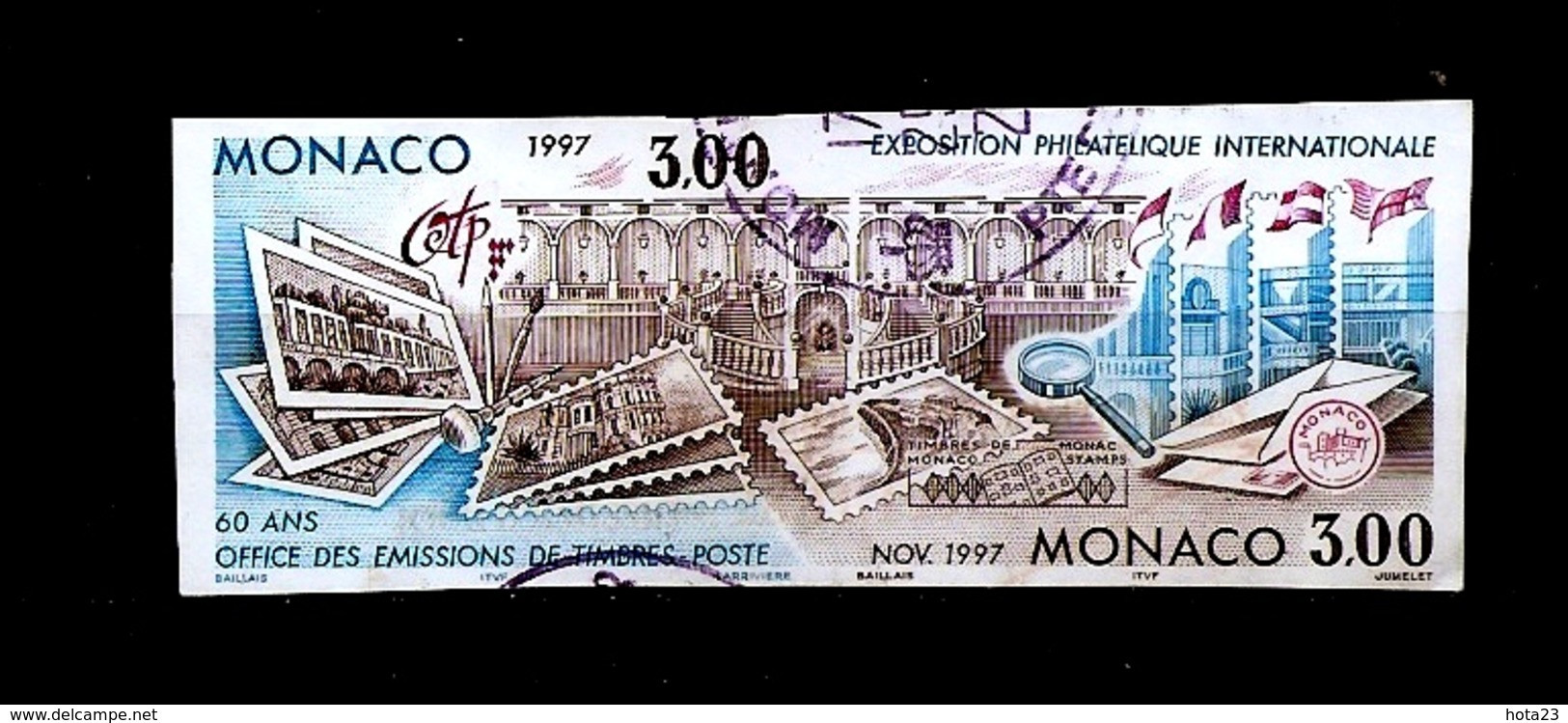 Monaco 1997 Non Dentelé, Exposition Philatélique Internationale USED (LOT - 6 - 362 - 05,12,2017) - Used Stamps