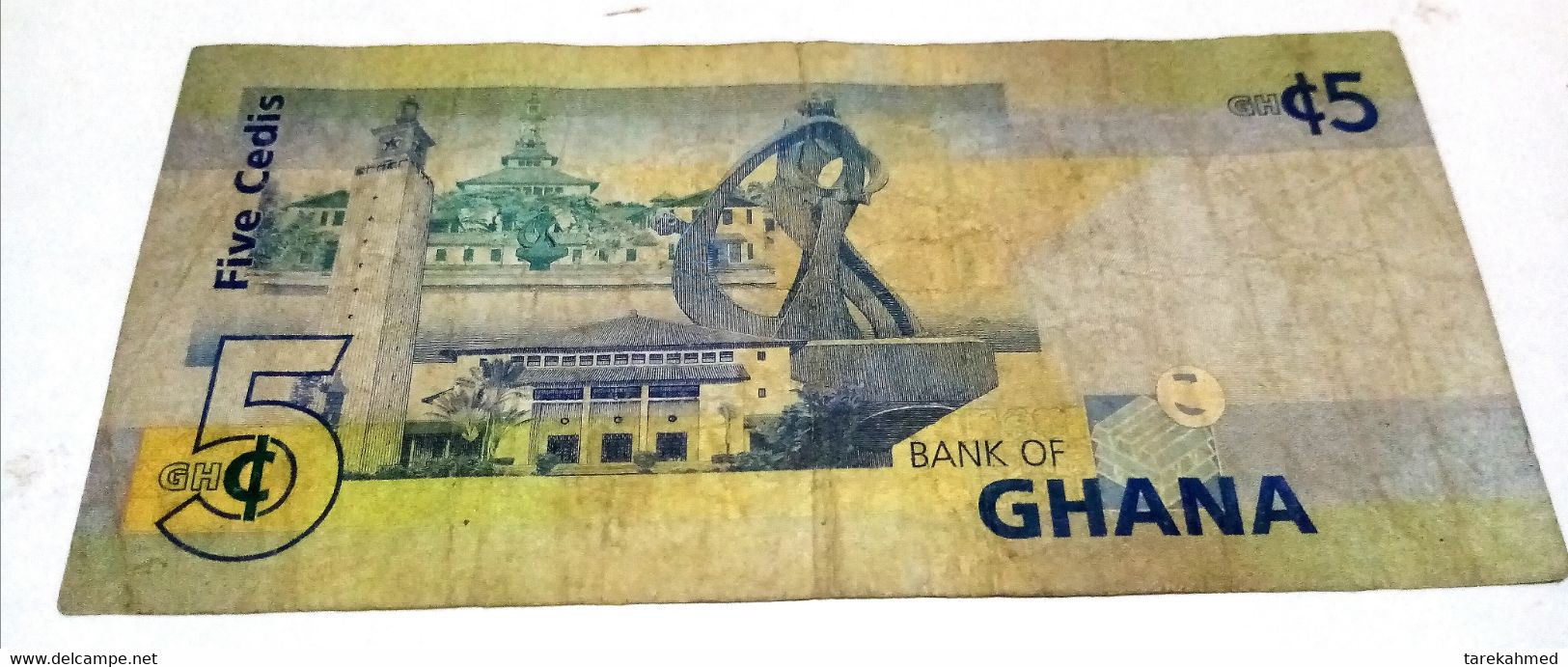 Ghana , 5 Cedis , 2007 , P 38 - Ghana