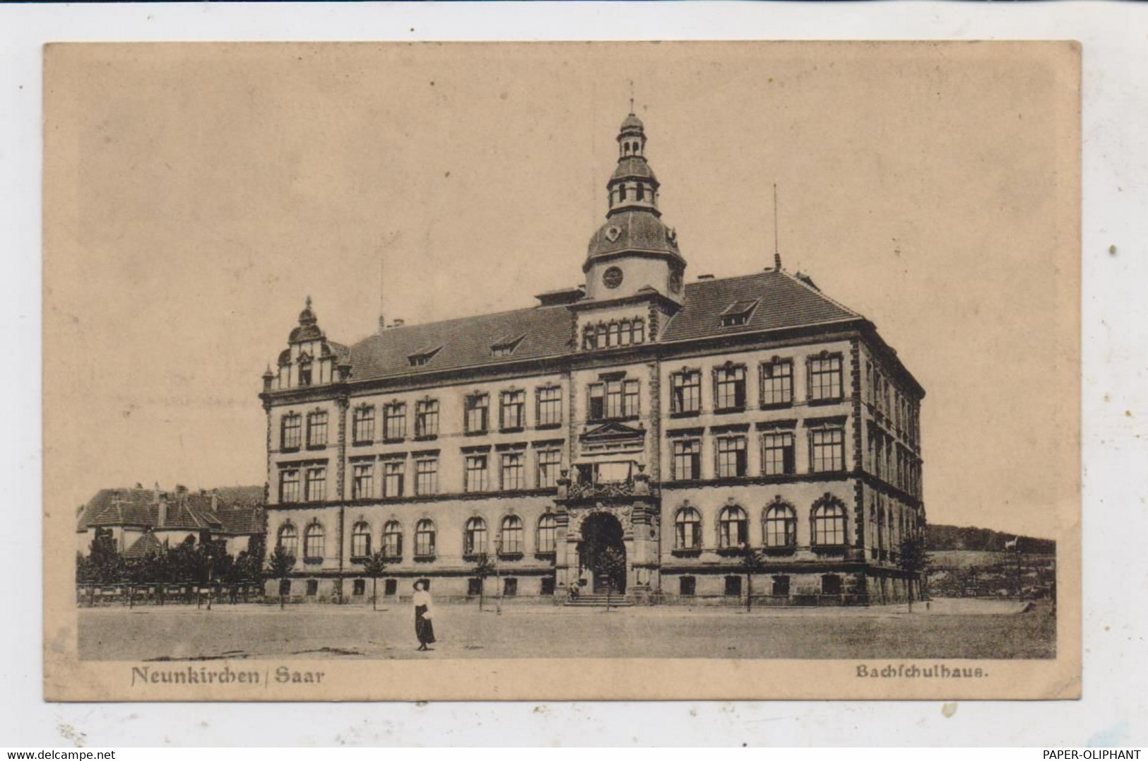 6680 NEUNKIRCHEN, Bachschulhaus, 1919 - Kreis Neunkirchen