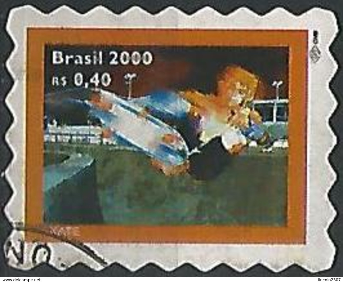 LSJP BRAZIL RADICAL SPORT SKATE 2000 - Used Stamps