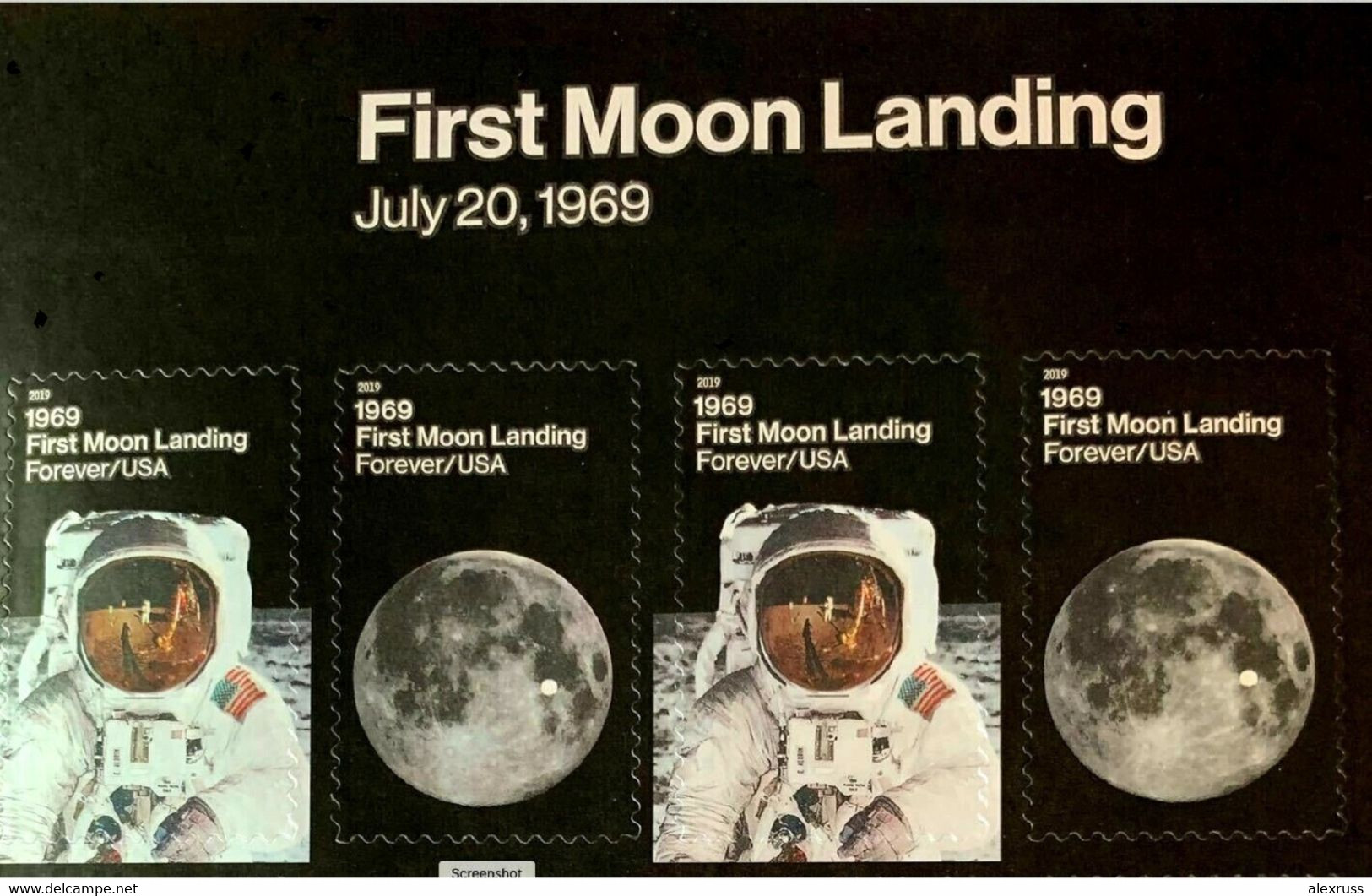 US 2019, 50th Anniversary Of Moon Landing Sheet Of 24 Forever Stamps, Sc # 5399-5400 ,VF MNH** - Fogli Completi