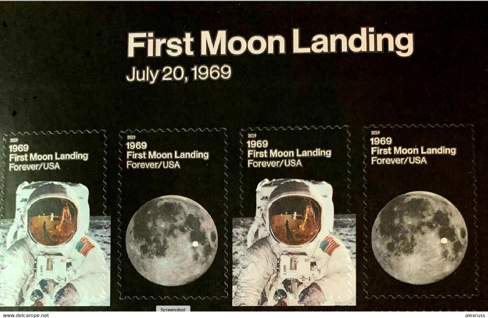 US 2019 Sheet, 50th Anniversary Of Moon Landing, 24 Forever Stamps 55c,Sc #5399-5400, VF MNH** - United States