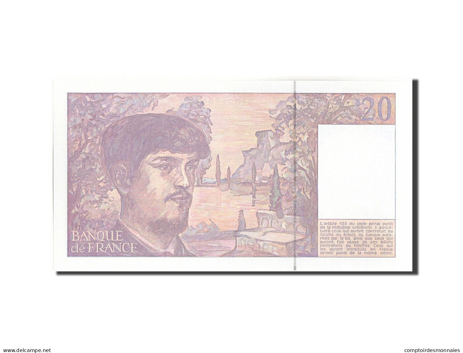 Billet, France, 20 Francs, 20 F 1980-1997 ''Debussy'', 1990, 1990, NEUF - 20 F 1980-1997 ''Debussy''