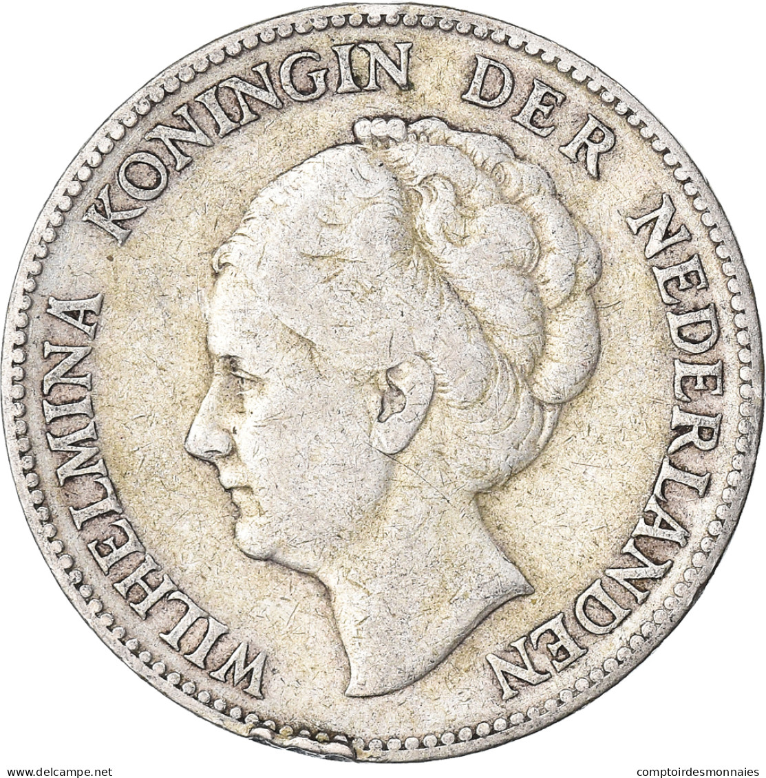 Monnaie, Pays-Bas, Wilhelmina I, Gulden, 1923, TB+, Argent, KM:161.1 - 1 Gulden