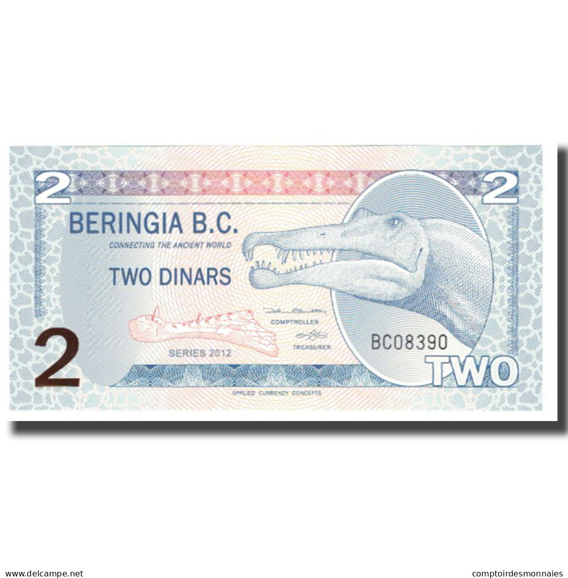 Billet, Canada, 2 Dinara, 2012, BERINGIA B C, NEUF - Kanada