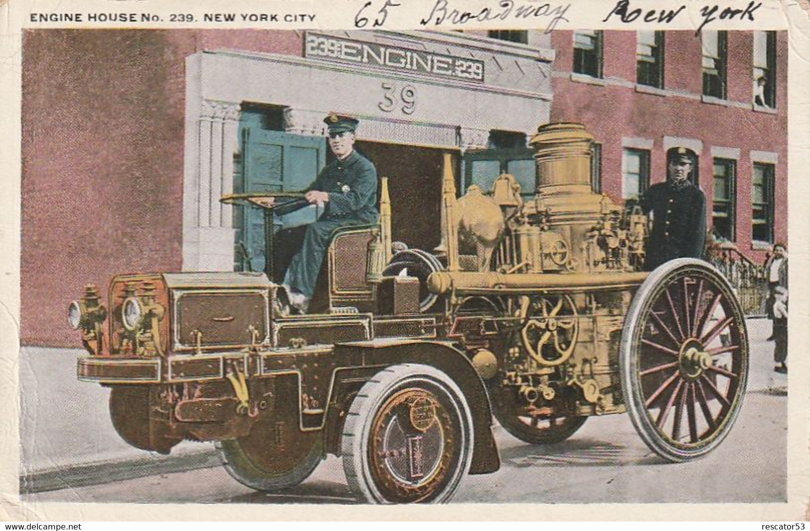 Cpa Engine House 239 New-york - Andere & Zonder Classificatie