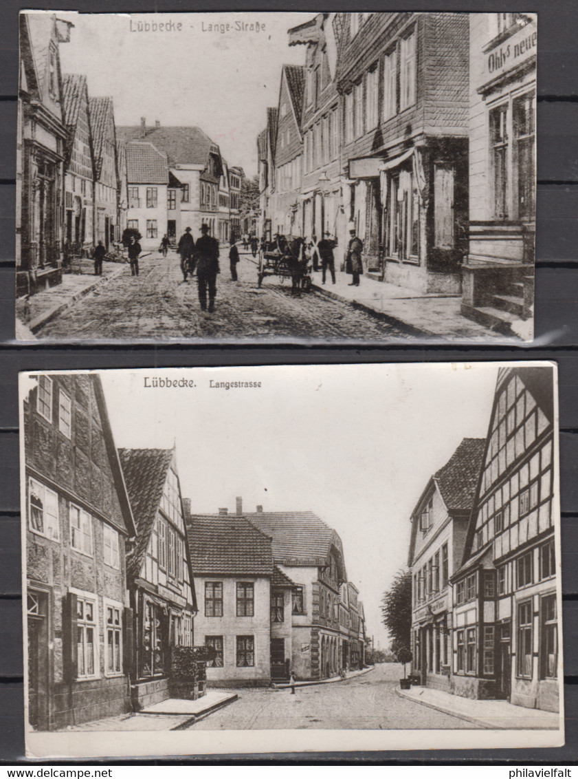 Dt.Reich Um 1900 Lübbecke - Langestrasse 2 Fotoabzüge - Lübbecke
