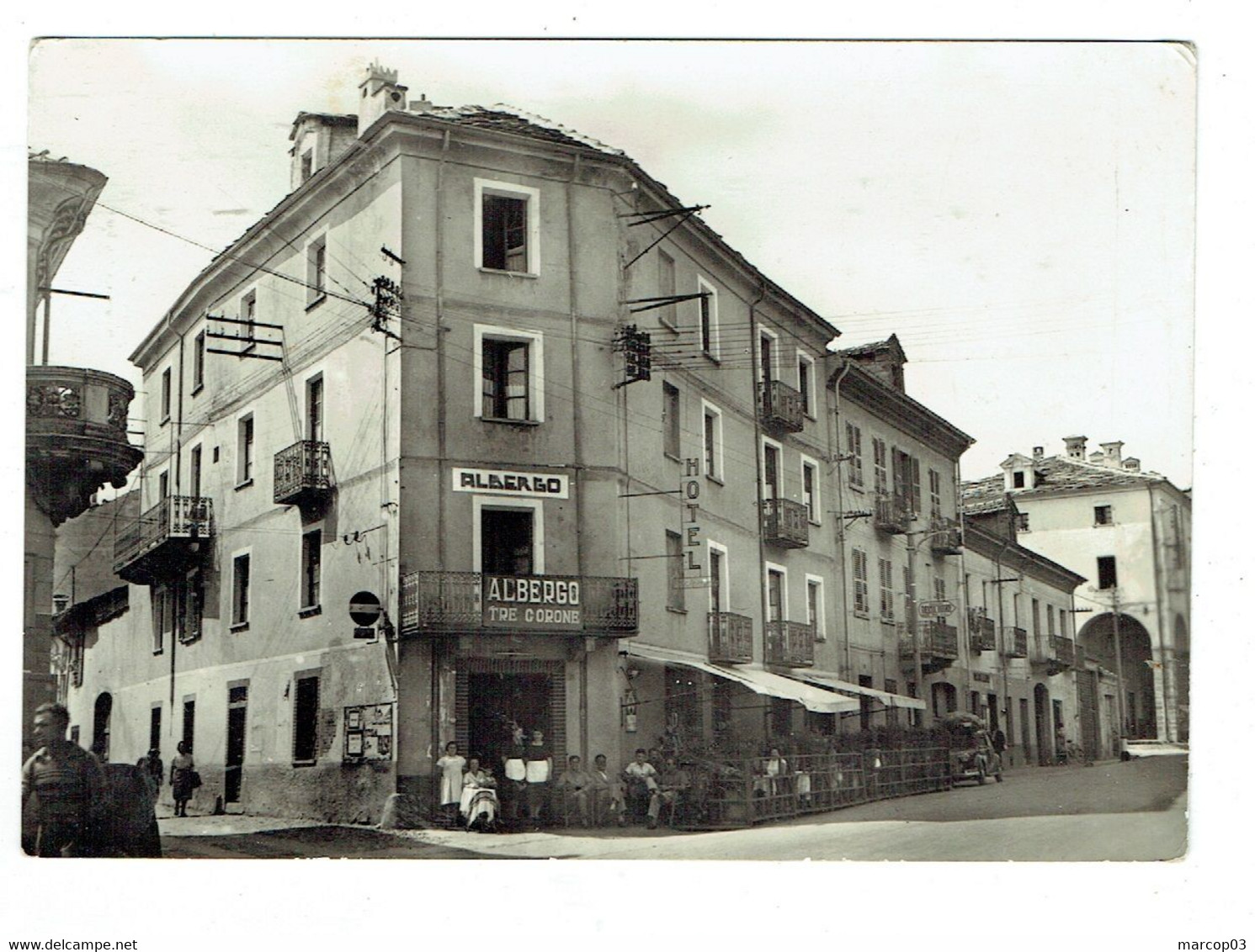 ITALIE TORINO Hotel Ristorante Tre Corone Susa Plan Peu Courant - Bares, Hoteles Y Restaurantes