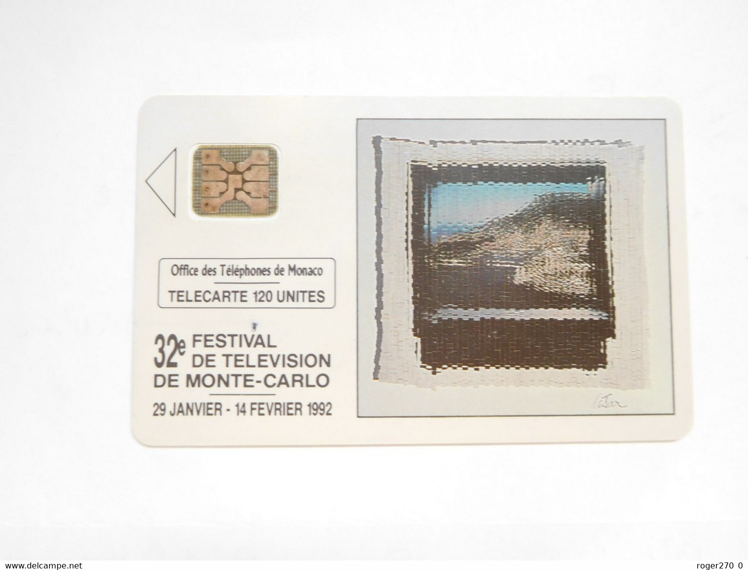 Télécarte Monaco , MF22 , Festival De Télévision , TBE , Cote : 3 Euros - Monace