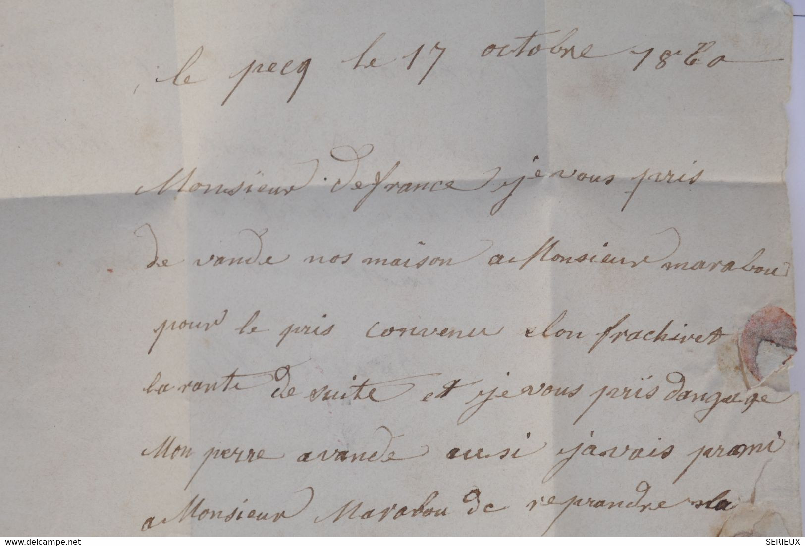 AY10 FRANCE BELLE LETTRE 1860 LE PECQ ST GERMAIN  A BRIONNE    +++  TAXE 30  +AFFRANCH.  INTERESSANT - Non Classés