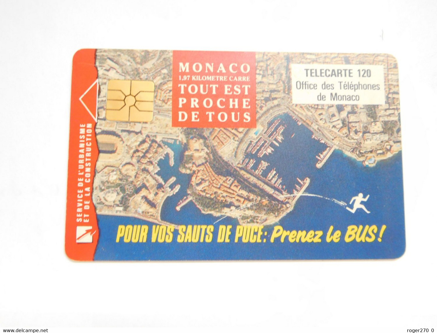 Télécarte Monaco , MF27, Prenez Le Bus , BE , Cote : 2 Euros - Monaco