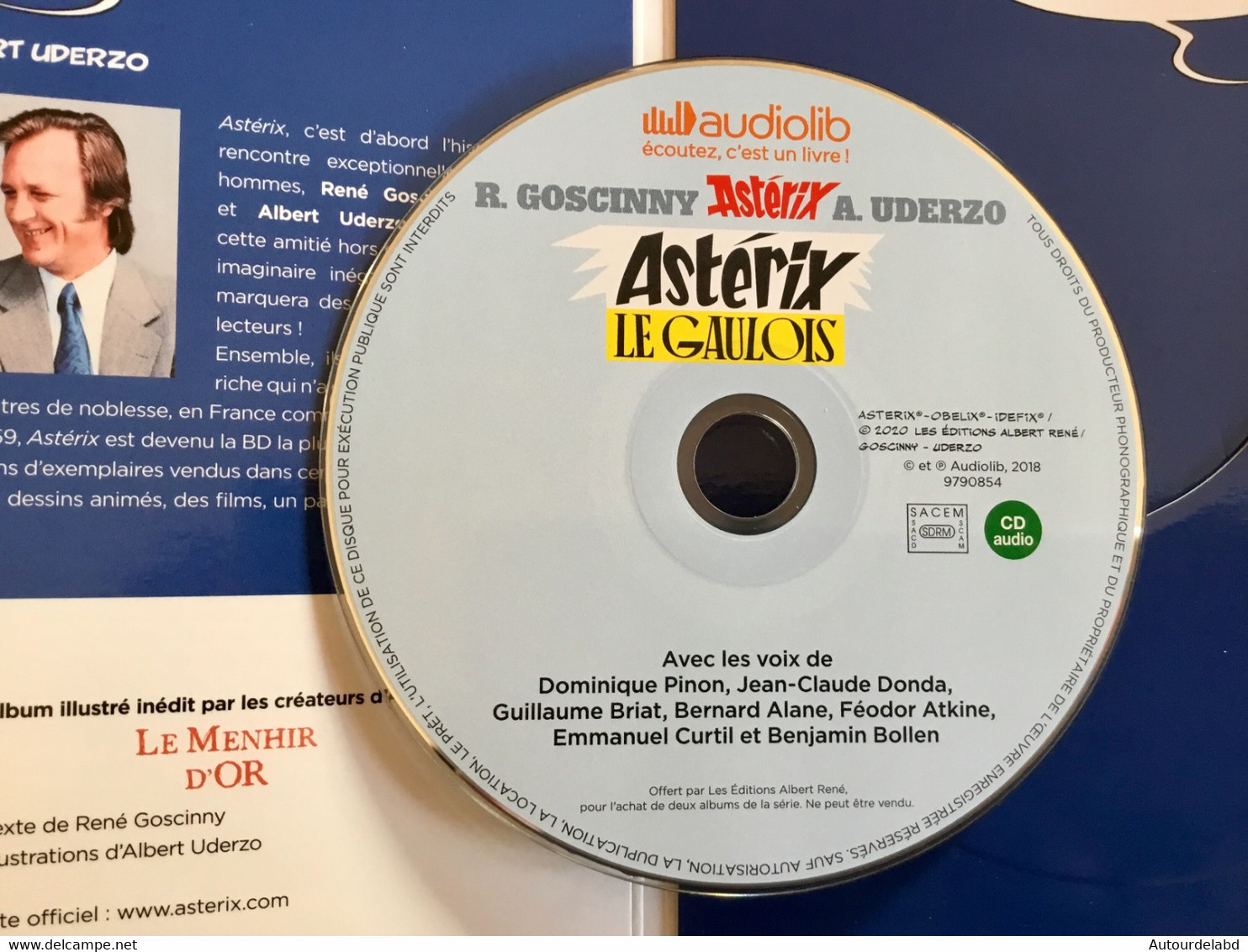 Livre BD Audio : " Astérix Le Gaulois " - CD Audiolib 2020 (Goscinny Et Uderzo) - Records