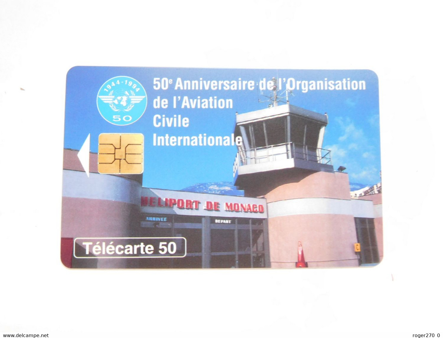 Télécarte Monaco , MF35 , Aviation Civile , TBE , Cote : 3 Euros - Monace