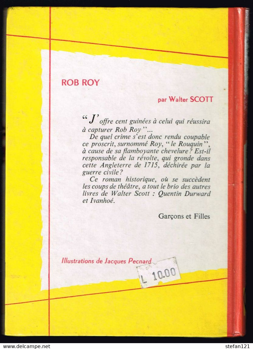 Rob Roy - Walter Scott - 1972 - 188 Pages 17,5 X 12,7 Cm - Collection Spirale